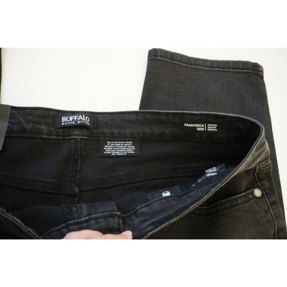 NWT! BUFFALO DAVID BITTON Black Denim Skinny Jean - Picture 8 of 8